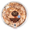 Marvelous Moo&rsquo;s Toffee Caramel Crunch ice cream cake with caramel swirl and crunchy topping in clear lid packaging.